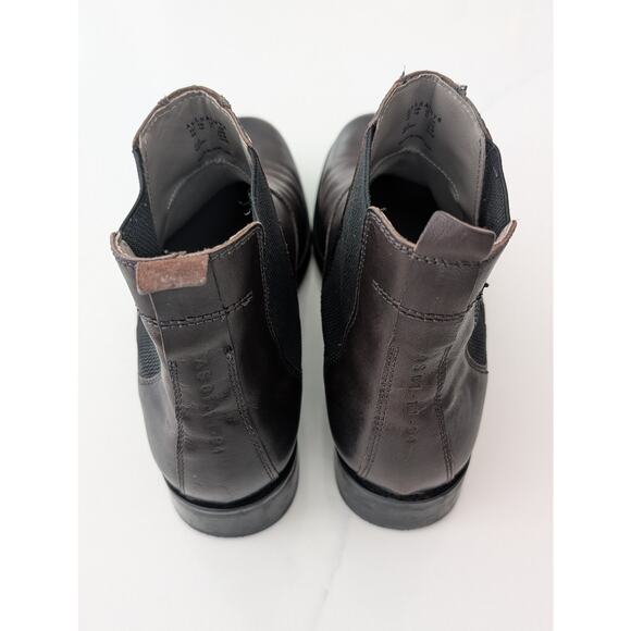 AllSaints Gus Chelsea Boots Men’s Size 11 Brown Leather Ankle Boot Slip-On - Picture 5 of 12